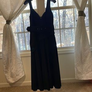 Black asos dress with belt NWOT